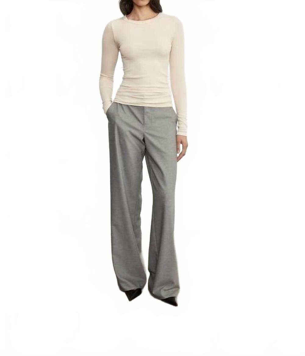 NEW ENZA COSTA silk knit crew tee in fawn